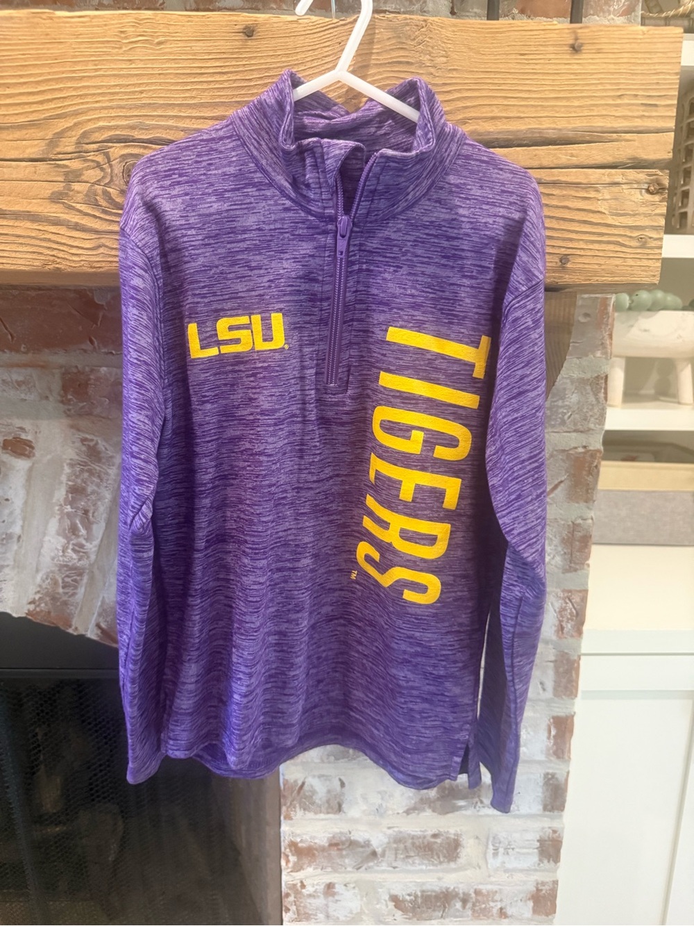 LSU Tigers Purple Quarter-Zip Pullover